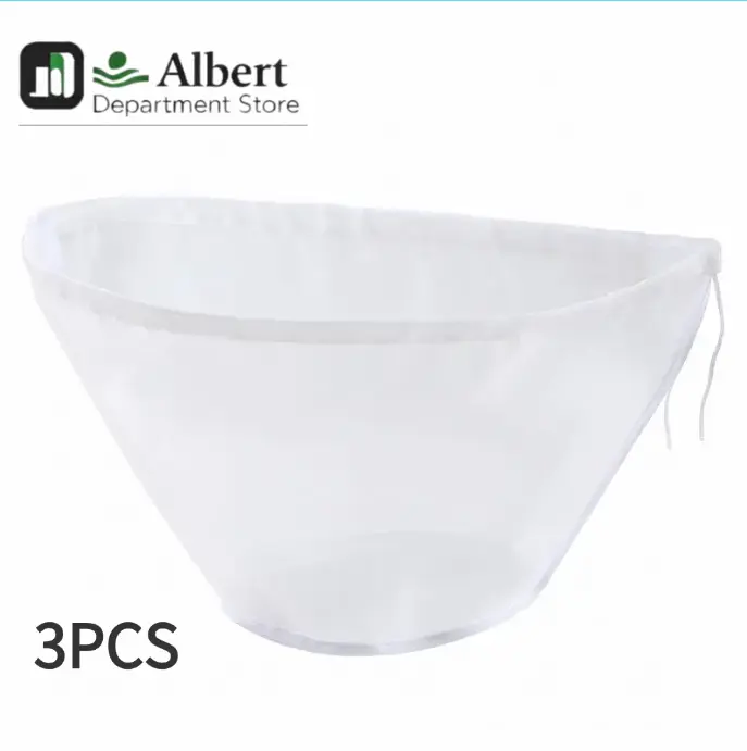 3PCS Reusable Nylon Nut Milk Bags Fine Mesh Food Strainer Bags for Almond Milk Soy Milk Tea Kitchen Filter
