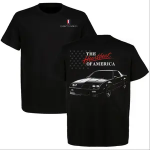 Chevrolet Camaro The Heartbeat of America T-Shirt, Classic Muscle Car Series Tee, Great for Car Enthusiasts, Full Size, Full Color