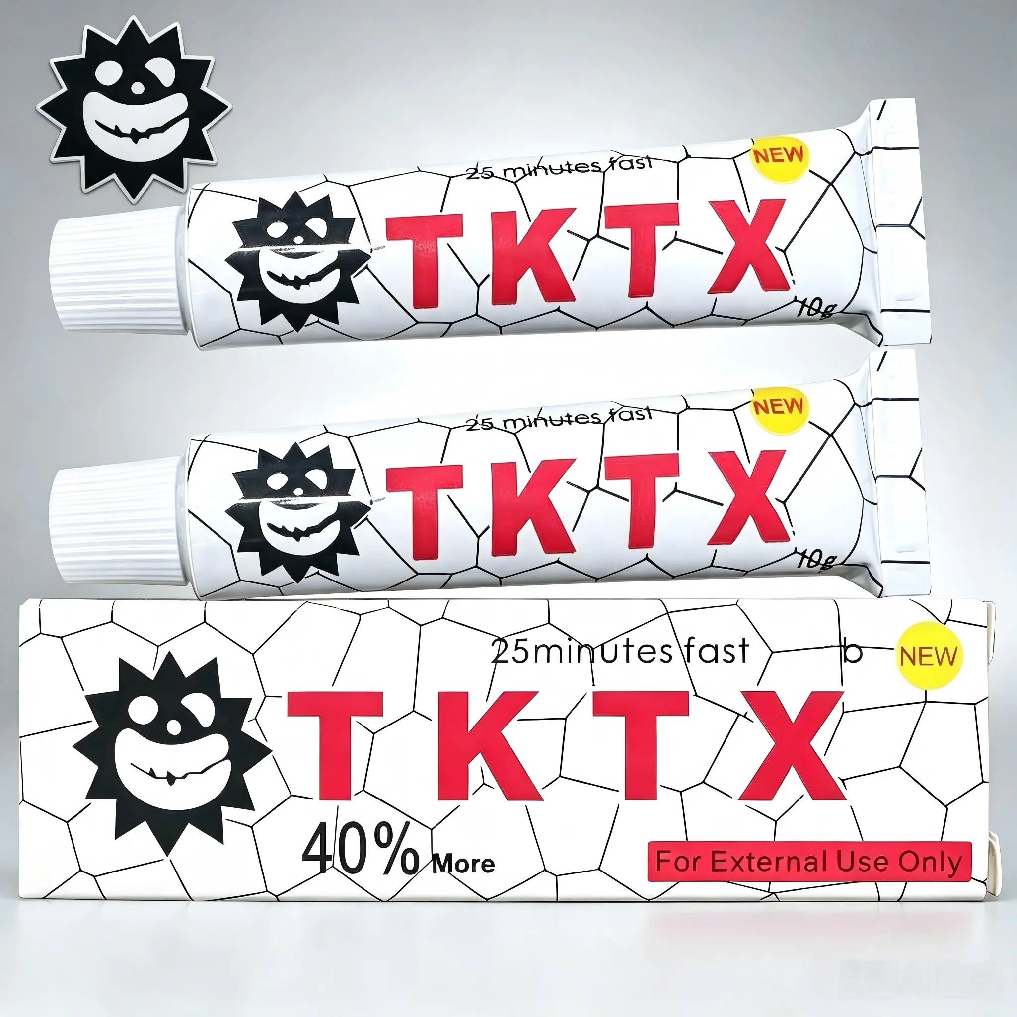 TKTK Numbing : Fast-Acting Pain Relief Cream for Tattoos, Waxing, Microneedling | Lecithin-Based Anesthetic Gel | 10g Each Tube | Long-Lasting Numbness