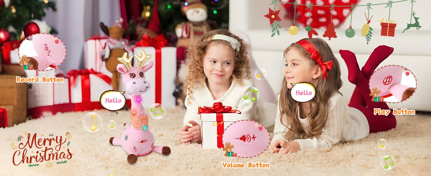 BETTY21 Dancing Talking Giraffe Toys - Electronic Musical Plush Rattle for Kids - Repeat What You say - Parent Time-saving Toys - Children's Day & Birthday Gift With DealsForYouDays BETTY21 Dancing Talking Giraffe Toys - Electronic Musical Plush Rattle for Kids - Repeat What You say - Parent Time-saving Toys - Children's Day & Birthday Gift With DealsForYouDays