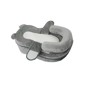 Rootling Nursing Pillow for Breastfeeding – Soft Plush Support Cushion with Head & Back Support, Adjustable Footrest, for Newborn Feeding & Tummy Time