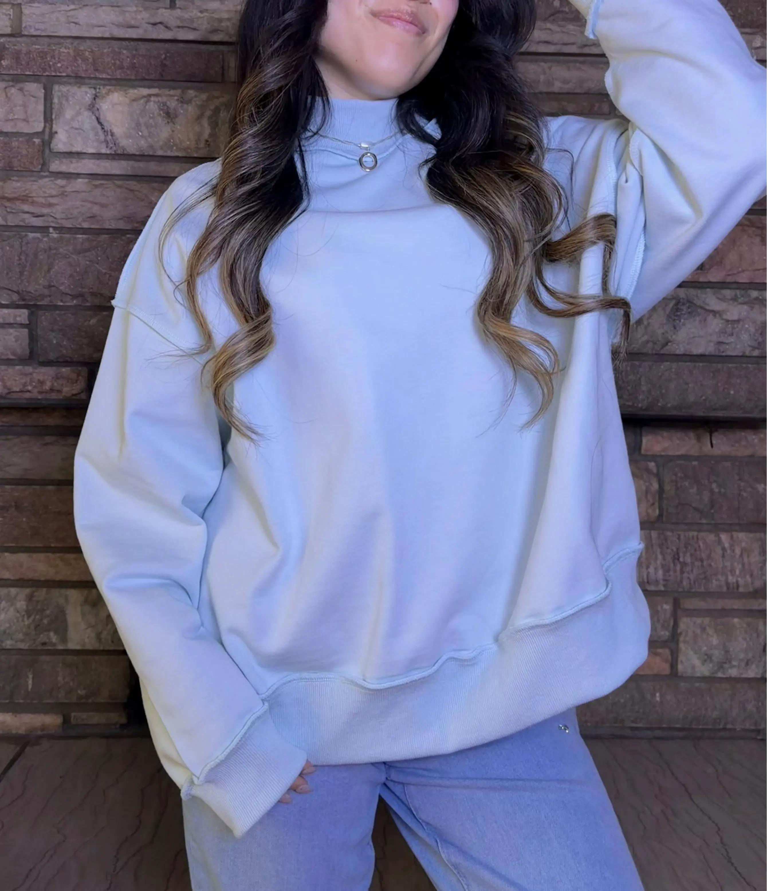 Blue Skies Mockneck