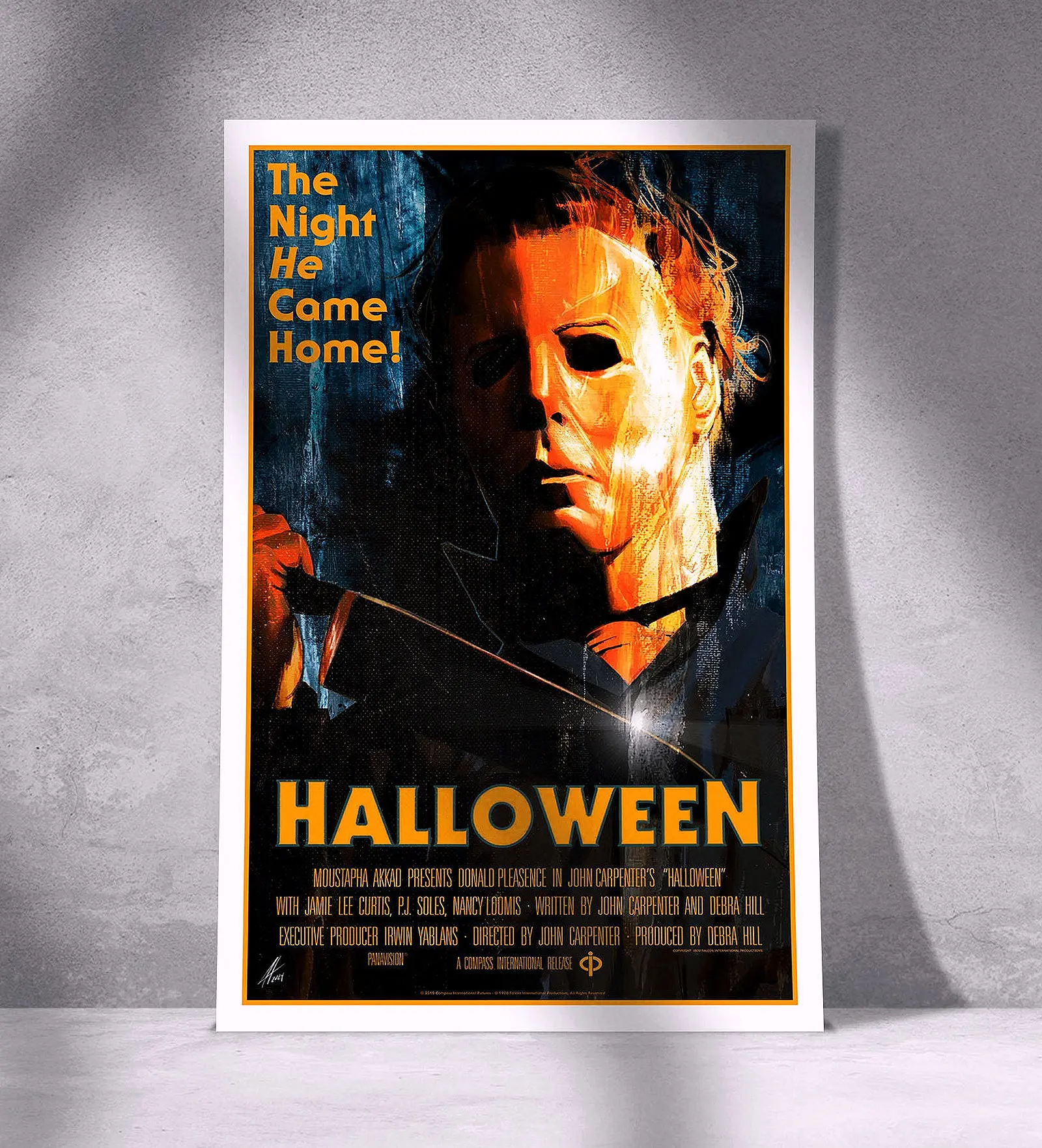 Set Of 9 Classic Horror Movie Posters Halloween Alien IT Friday The 13th Premium HD Print Unframed Home Theater Wall Decor Trendy Gift