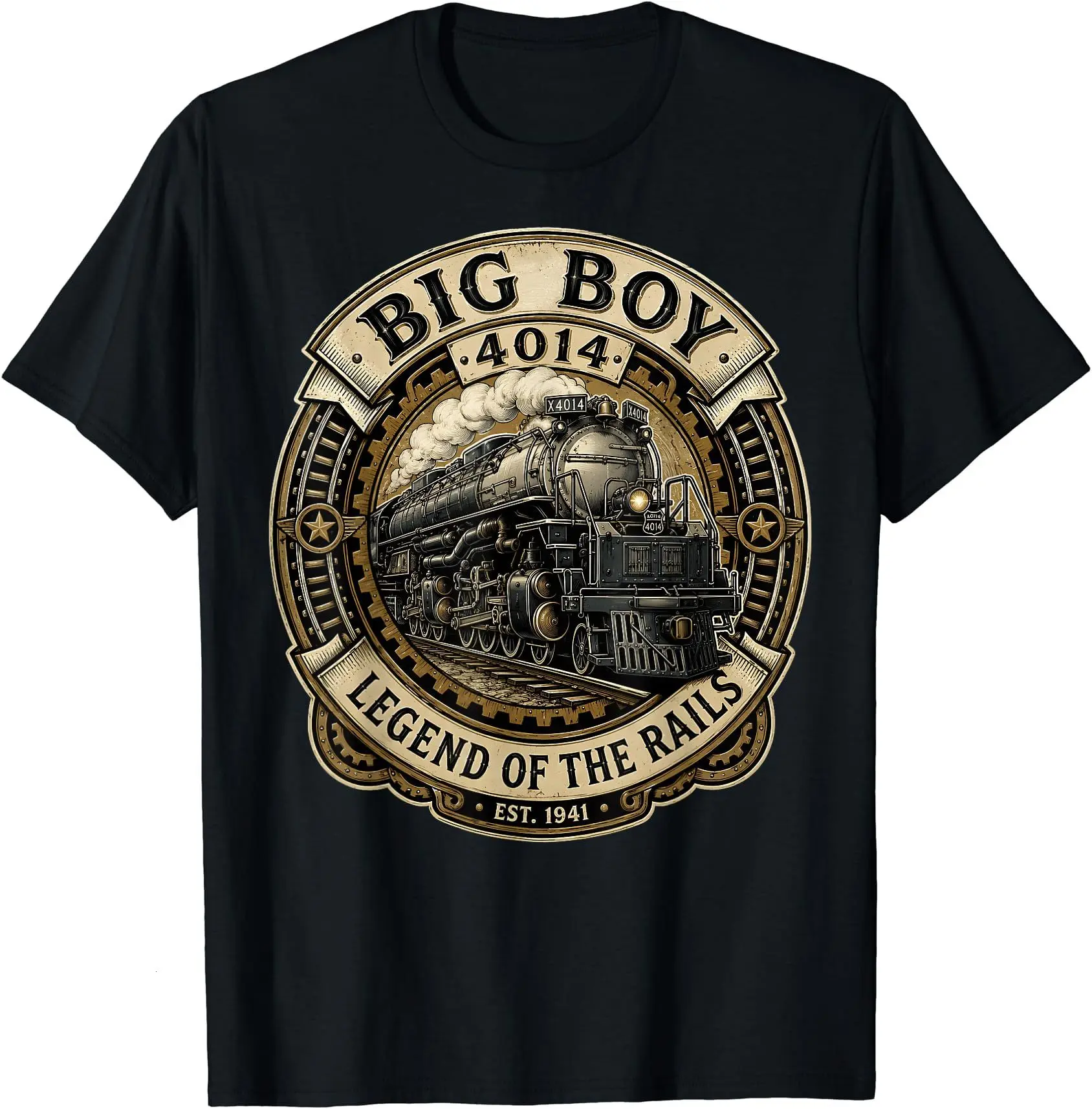 Big Boy 4014 Vintage Steam Locomotive Railroad Train Engine T-Shirt