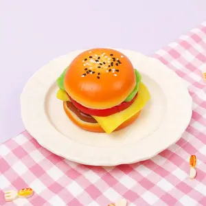 Pawtoto Six-Layer Burger Squishy Toy Handmade Food Grade Silicon #Summervibes