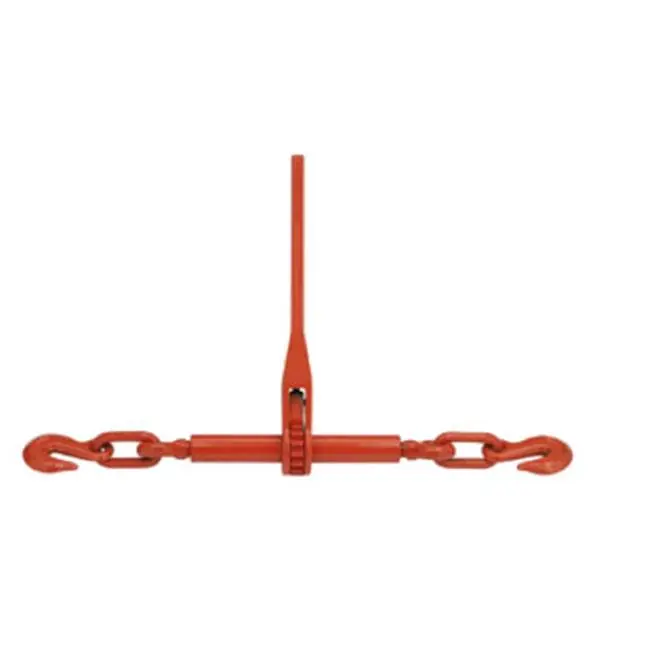 Ratcheting Turnbuckle Load Binder, Forged Steel, 5400 LBS Capacity, 0.38 in. Chain Links, 14 in. Length, Heat Treated, Spring Loaded Pawls, Heavy Lifting Hardware for Ropes, Chains & Pulleys, 14 Inches