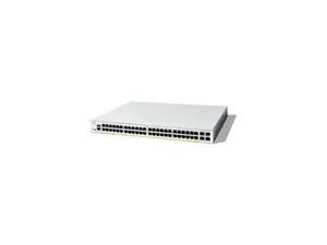 Cisco Catalyst C1300-48FP-4G Ethernet Switch, 48 Ports - Manageable - Gigabit Ethernet - 10/100/1000Base-T, 1000Base-X - 3 Layer Supported