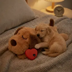 Viral Heartbeat Puppy Toy  Relieve Separation Anxiety & Stress | Real Heartbeat Sleep Aid for Dogs | Tough & Calming #dogsoftiktok #puppylove #anxietyrelief