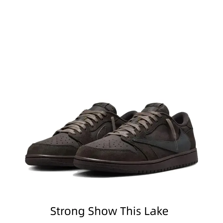 Matte Brown Monochrome Silhouette Trainer with Iconic Reverse Swoosh - Limited-Edition Sports Collectible for Sneaker Enthusiasts