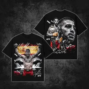 [Wear] Llia Topuria Premium Cotton T-Shirt, Made in USA, UFC Fan T-shirt, Oversized T-Shirt – El Matador Fan Commemorative Gift, Streetwear Combat Sports Tee, Gift for fan MMA, UFC Inspired T-Shirt.