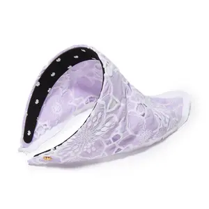 IRIS JACKIE FLORAL EYELET HANDKERCHIEF HEADBAND