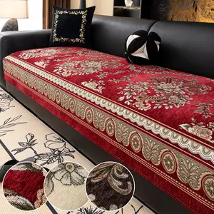 Luxury Chenille Sofa Cover, Fixed Straight Row Sofa Blanket, High-End 2026 New Design, 1pc Sofa Pad for Elegant Home Decor