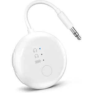 SoundJet R1 – 25Hr Airplane Bluetooth Adapter for All AirPods (Pro/Max) with Qualcomm Chipset & aptX Adaptive, Wireless Audio Transmitter for Flight Travel, Works with Bose & Other Headphones