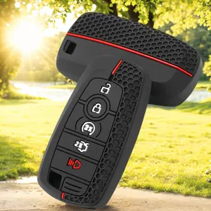 Silicone Smart Key protection Case Cover Car Key Protector For Ford Focus Explorer Ranger Bronco Sport Ecosport Edge Escape Maverick F150 F250