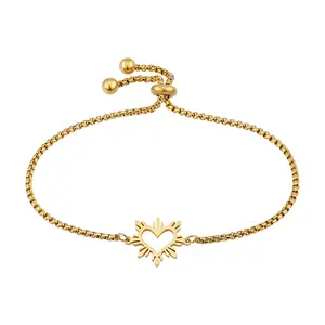 Heart Sun Bracelet – Stainless Steel Pinay Pride Bracelet