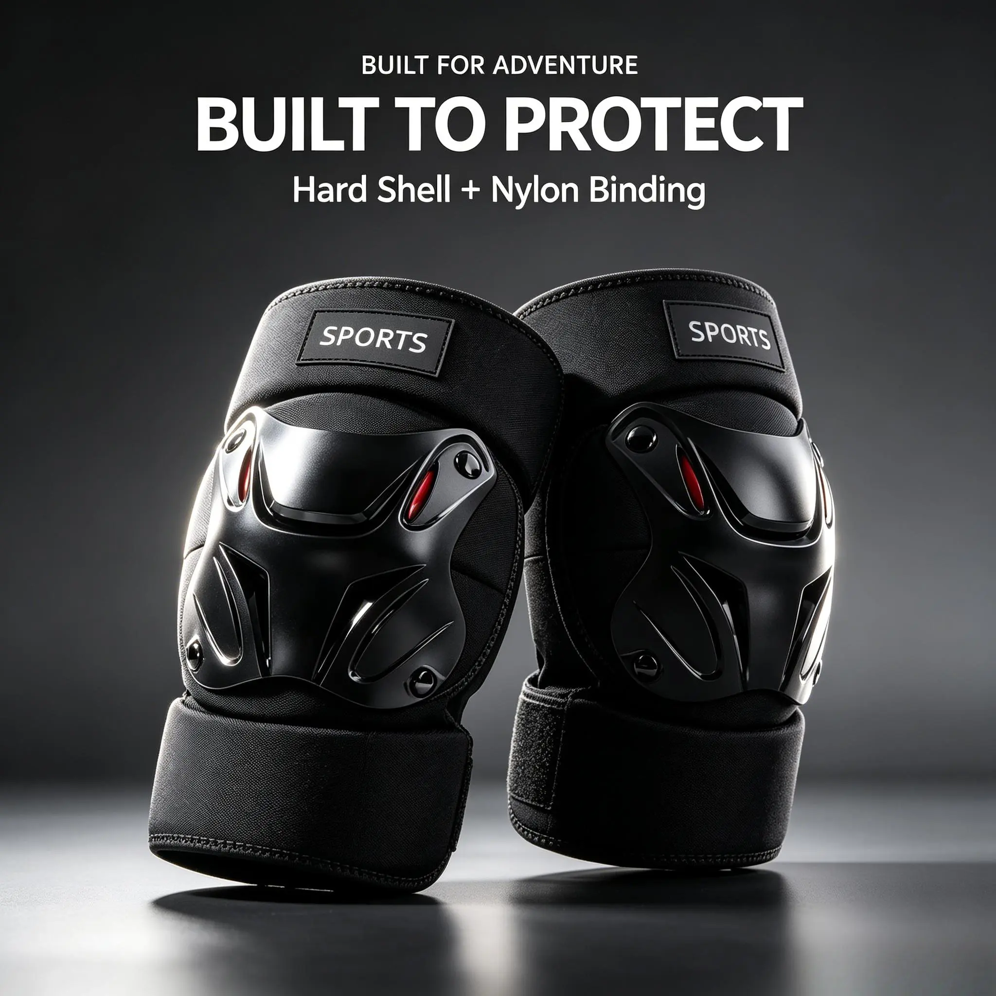 Unisex Knee and Elbow Pads Pair Set - Motorcycle Sport Crash Protection, Skateboard Ride Outdoor Gear for Sports & Outdoor Activities
