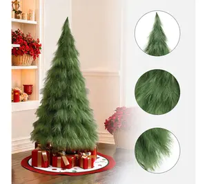 LuxenHome 5ft Holiday Artificial Pampas Grass Tree in Green