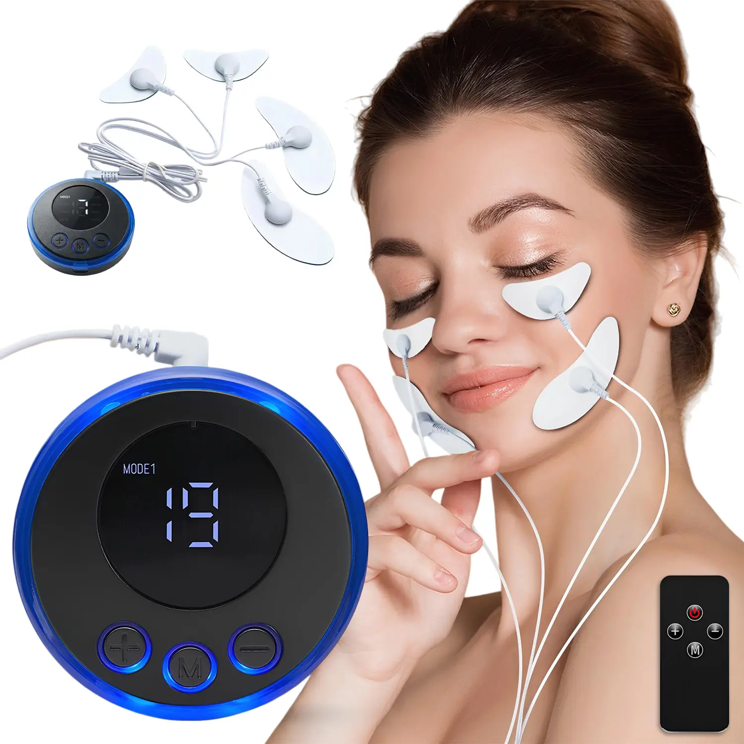 Face Stimulator, TENS EMS Face Muscle Stimulator, Neck Massager Home Workout Equipment