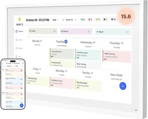 15-inch Wall Planner Digital Calendar & Chore Chart, Smart Touchscreen Interactive Display for Family Schedules – Wall Mount Included, Great for Organizing Your 2025 Calendar