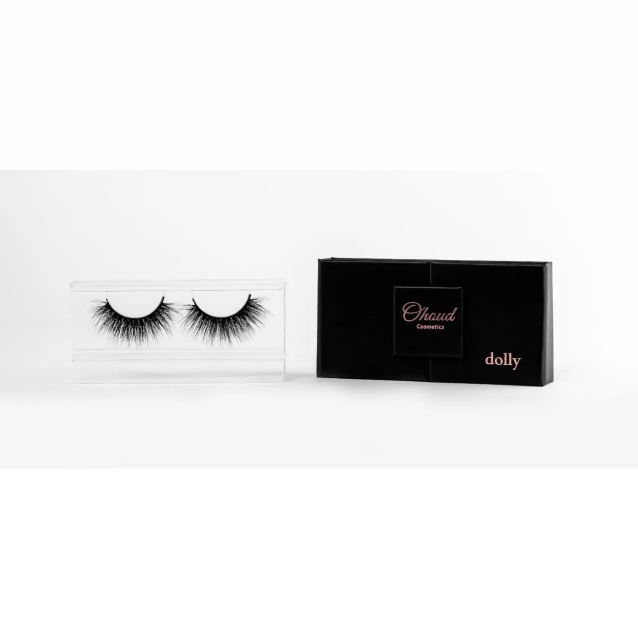 Luxury 3D Mink False Eyelashes, Dolly Style for a Full-Bodied Look, Professional Lash Extension Effect Makeup for Adults, Full-Body, Lengthening, Luscious, Mink Lashes, None, Thick Strands, Loose, Longer Length, Ohoud Cosmetics, Dense