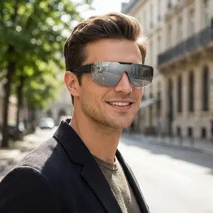 【Fit Over Sunglasses】ZENOTTIC Fit Over Polarized Sunglasses TR90 Frame Flip Up Design One-Piece Shield Lens UV400 Protection Driving Fishing Cycling Outdoor Gift for Men Women