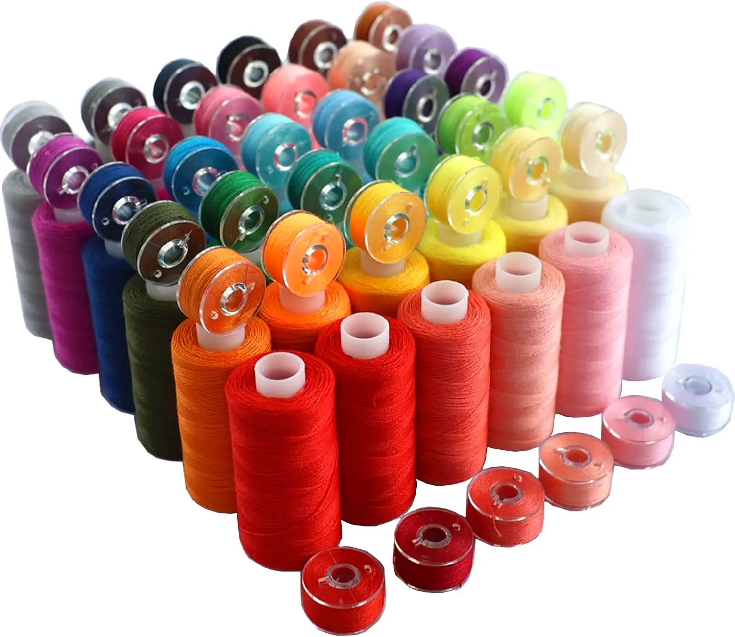 Sewing Thread Assortment  72 PCS 36 Color Thread Sewing Machine with 36 Same Color Bobbins