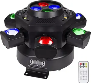 Father's Day Special – XDV 150W 6-Arm RGBW DJ Light, DMX & Sound Active Stage Light for Parties & Weddings