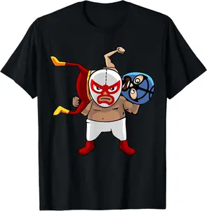 Cool Mexican Wrestling Lucha Libre Mask - Retro Legend Casual Short sleeve Cotton T-Shirt