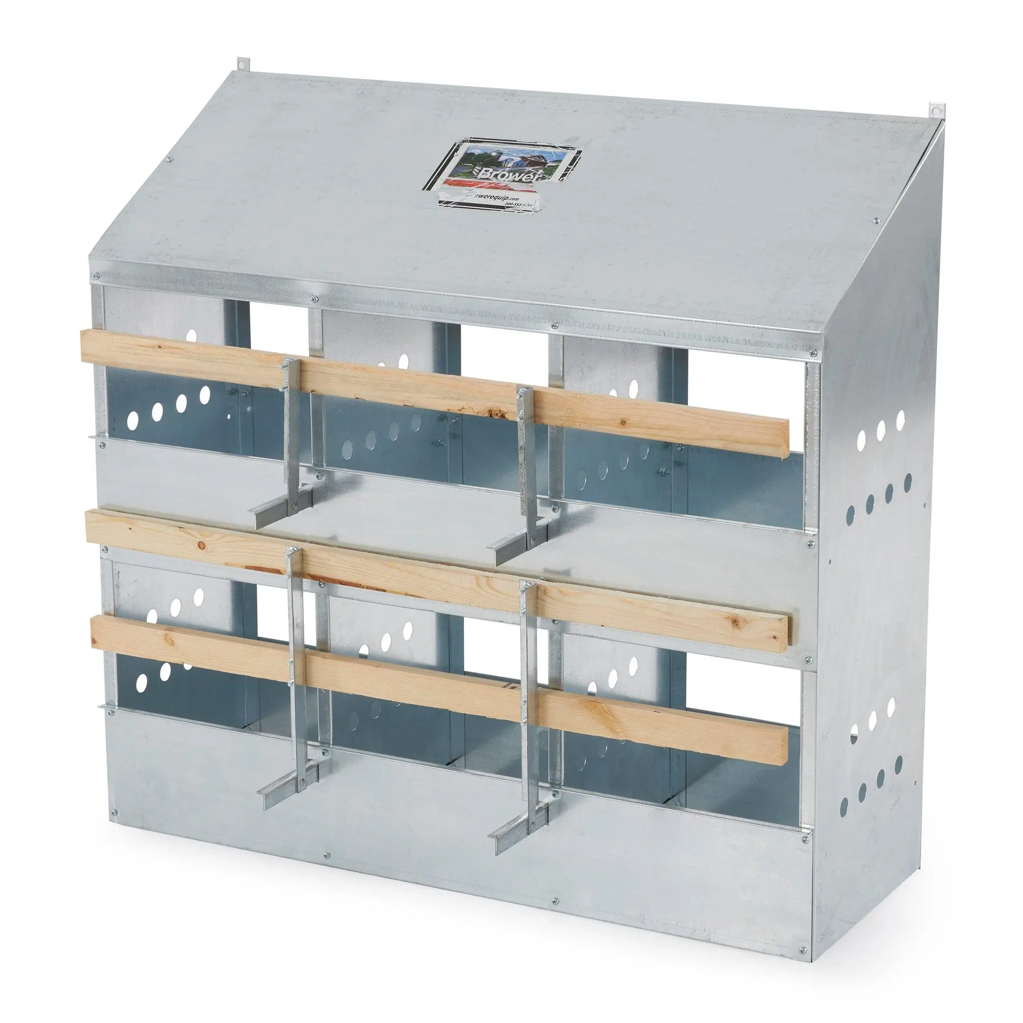 Brower 406B Galvanized Steel Bird Poultry Nest Chicken Brooding Box