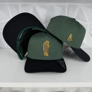 San Judas plate SnapBack hat-green/black