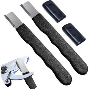 Portable Multi-Purpose Blade Sharpener Quick Sharpening Tool for Lawn Mowers Garden Tools Knives Pruners Scissors Black Carbide Sharpeners for Axes Hedge Shears Pocket Knives Sharpening Tool