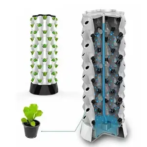 Indoor Hydroponic Grow Tower System | 6, 8, or 10 Levels, Vertical Farm Kit | Hand Picked Nursery