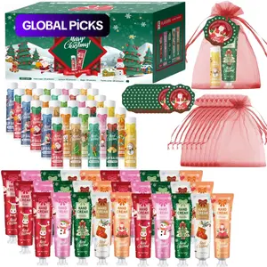 30 Sets Christmas Gift Boxes, Gift Packs, Lip Balm & Hand Cream Bulk, Holiday Cards & Bags, Gifts for Colleagues Friends #GLOBAL PICKS