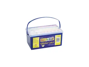 Creativity Street 1752, Sidewalk Chalk, 4 x1 Dia. Jumbo Stick, 12 Assorted Colors, 52 Pieces/Each Case