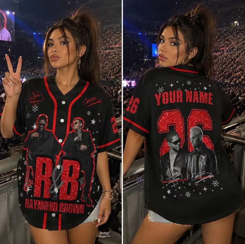 R&B Tour 2026 Baseball Jersey, Personalized Name Number Concert Shirt, Raymond & Brown Fan Apparel