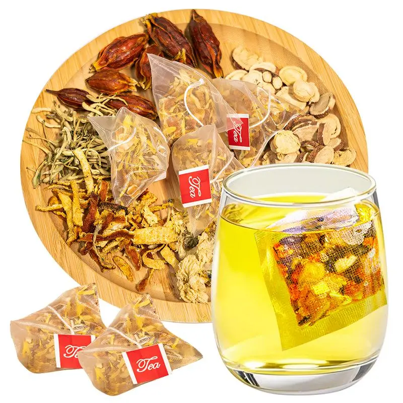 20 Tea bag Chicory and Gardenia Herbal Tea Ready to Eat Convenient | Orange Peel & Chrysanthemum – Cool Relief from Heat| Natural Ingredients Brewed