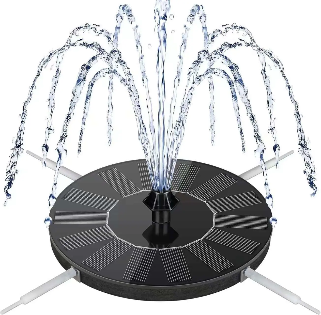 3.5W Solar Powered Bird Bath Fountain, Floating Solar Panel Water Pump with Upgraded 6 Spray Patterns, Easy Setup Eco-Friendly Durable Waterproof Patio Garden Accessory for Outdoor Decor, All Seasons Bathroom Supply, Solar Birdbath Fountains, Weatherproof