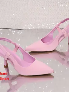 Comfortable Low Heel Shoes for Office Commute, Daily Dates, Party, Pointed Toe High Heels, Non-Tiring Footwear