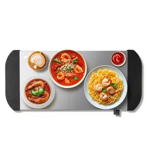 VEVOR Electric Warming Tray, Food Warming Trays for Buffet, Warming Trays with Adjustable Temperature Control, Portable Stainless Steel Food Warmer, Hot Plate Perfect for Parties, Catering, Holidays