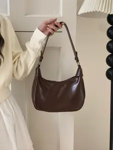 Women's Retro Underarm Bag, New Fashion Soft Leather Crossbody Shoulder Bag, Versatile Commuter Dumpling Bag for Women, Casual crossbody bags