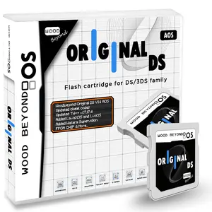 Woodbeyond v3.1 DS Original AOS Flash Memory Case for DS 3DS Series with Manual, R4 Compatible, and Includes R4 Souvenir Lava
