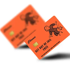 Get Out of Jail Free 2PCS Credit Card Skins Sticker for Transportation Key, Debit, Credit Card Covering Personalizing Bank Card Slim, Waterproof Funny Decal use for Small Chip