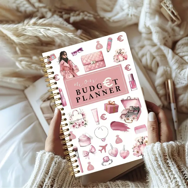 Monthly and annual budget planning book, spiral-bound A5 size, budget tracking monthly and annual financial planning book, financial goals - debt tracker, - financial planner budget list, Planner Notebook, great gifts for friends, Budget Planners