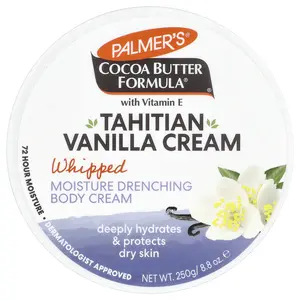 Palmer's Cocoa Butter Formula® with Vitamin E, Whipped Moisture Drenching Body Cream, Tahitian Vanilla, 8.8 oz (250 g)