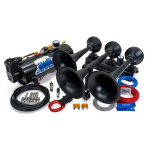 Flatlaw 3 Liter Train Horn Kit | 12-Volt | 3-4 Seconds of Honk Time Flatlaw 3 Liter Train Horn Kit | 12-Volt | 3-4 Seconds of Honk Time