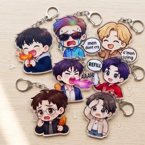 Funny Moments Kpop Band Keychains,  Kpop Stars Lover Keychain