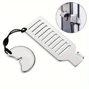 Portable Door Lock, Punch-free Security Door Locker Safety Latch Metal Lock, Home Room Hotel Travel Anti Theft Door Stopper Tool