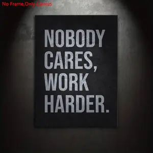 1 piece/set of frameless canvas painting print posters, Unframed art print, minimalist art, motivational quotes, ideal gift for bedroom, living room, kitchen, dormitory corridor, mural, wall decoration, room decoration