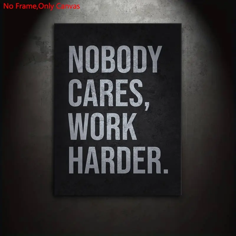 1 piece/set of frameless canvas painting print posters, Unframed art print, minimalist art, motivational quotes, gift for bedroom, living room, wall decoration, Home Bedroom Decor