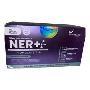 NER+ Proteina BBL  Whey Protein Isolated with Omegas 3-6-9 for Optimum Nutrition & Fitness 30 Serves